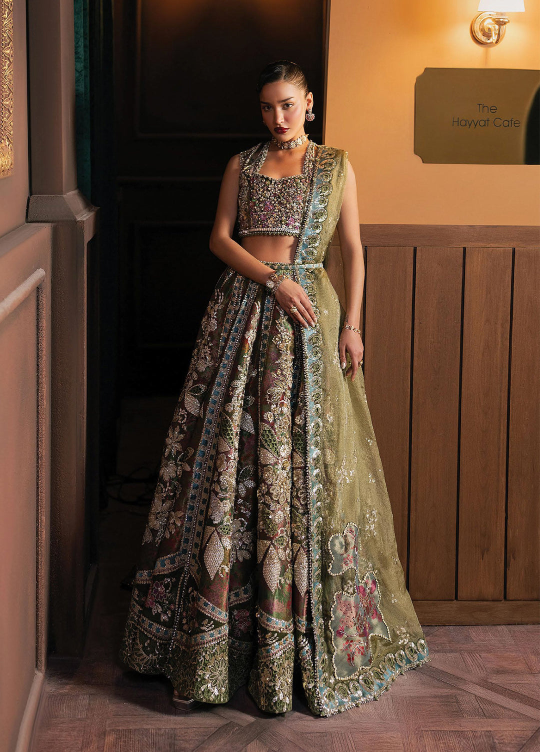 Hayat by Afrozeh Unstitched Zari Embroidered Suits 3 Piece AF25HU AFH-25-10 MAHSIL - Festive Collection