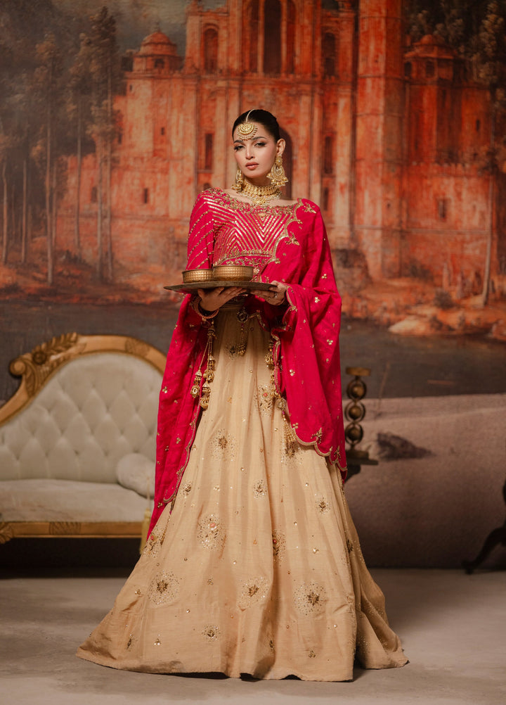 Lia by Miras Women Pret 3 Piece Embroidered Korean Rawsilk RIMZA - Festive Collection