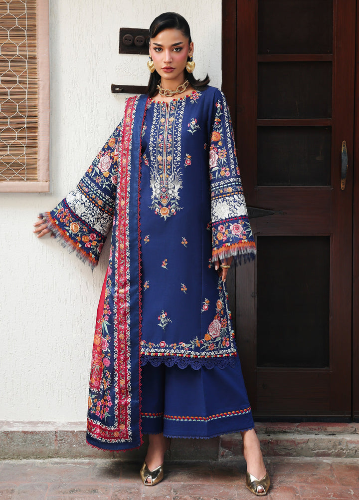 Lumina by Bin Ilyas Unstitched Embroidered Lawn 3 Piece Suit BI26UL L7 3A - Summer Collection