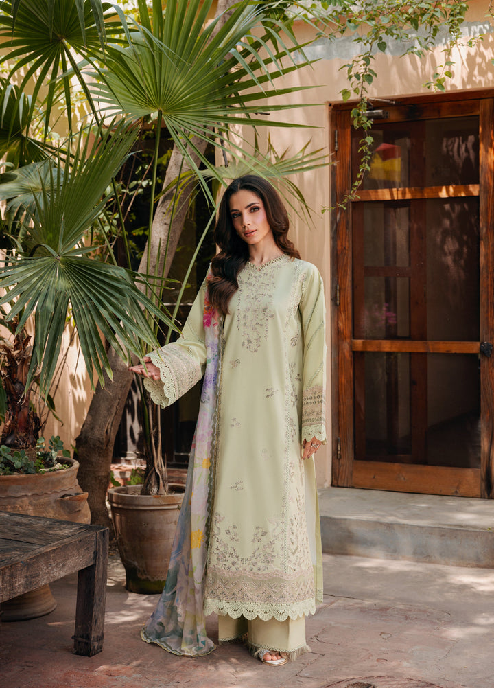 Zync by Florent Unstitched Embroidered Lawn 3 Piece Suit FL26ULZ FZ-2A - Lawn Collection