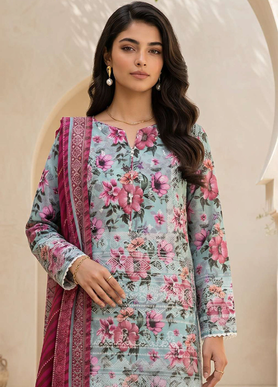 Zellbury Unstitched Printed Lawn 3 Piece Suit ZB26UCVII WUS26X38055 - Casual Collection