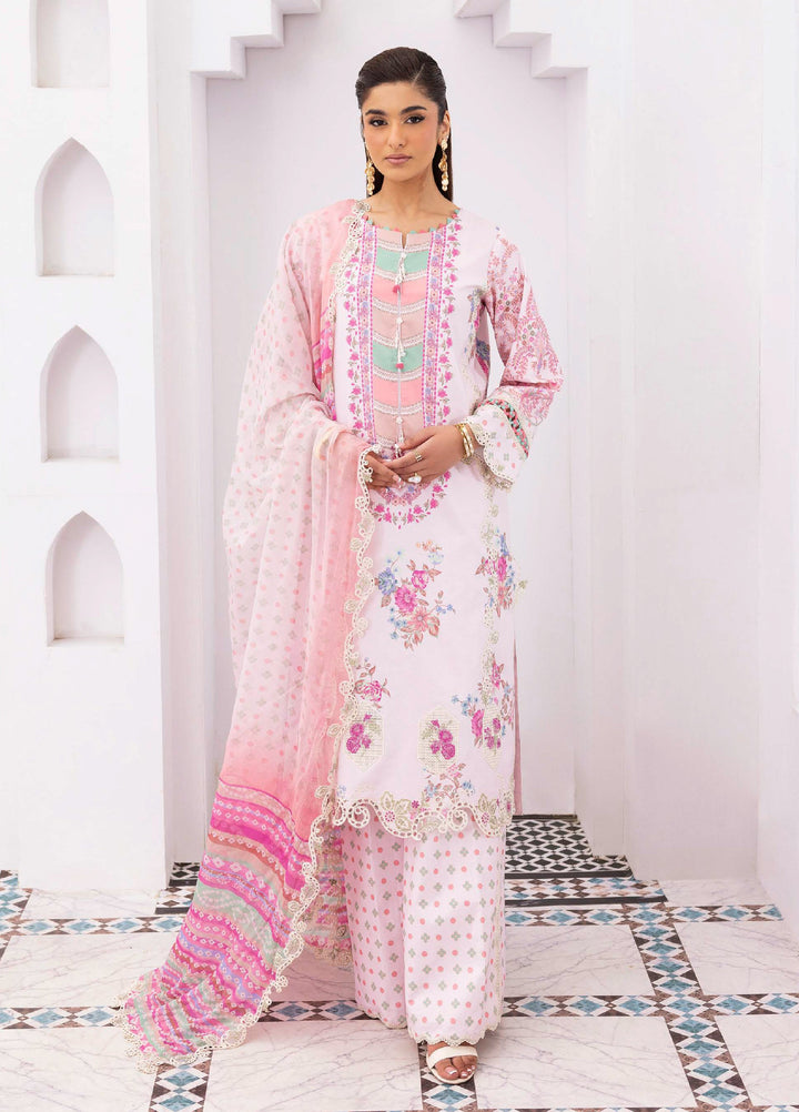 Rang e Bahar by Charizma Unstitched Embroidered Lawn 3 Piece Suit CHR26ULR CRB6-24 - Summer Collection