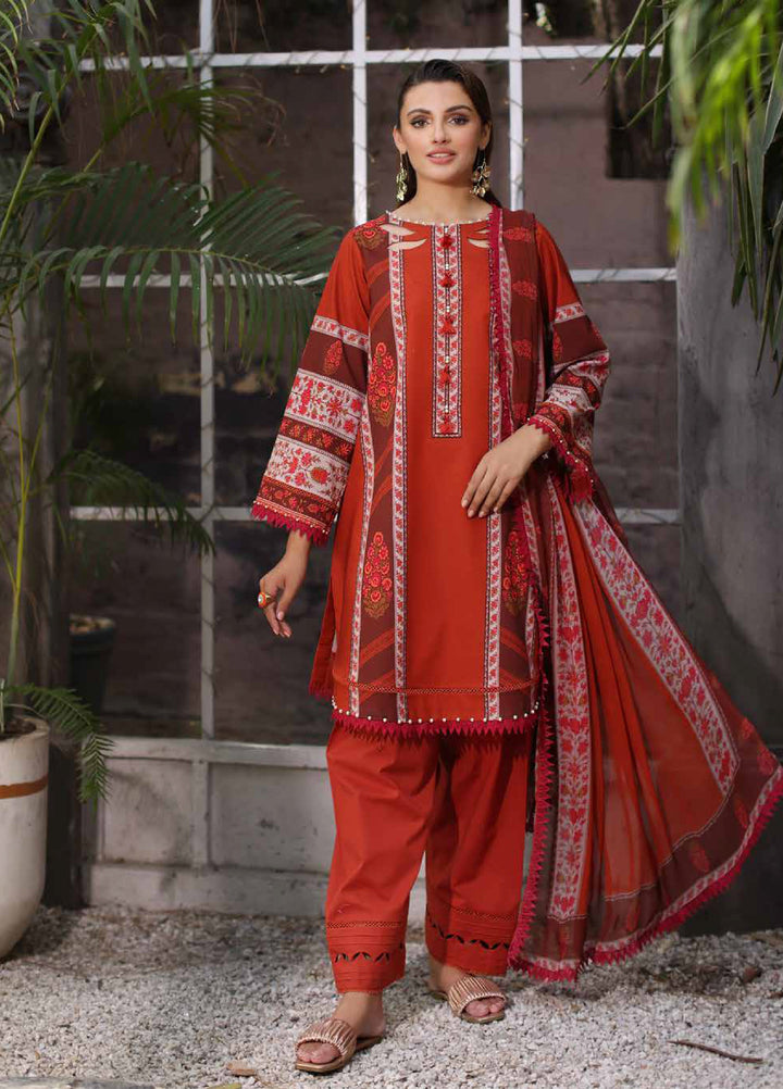 C Prints by Charizma Unstitched Printed Lawn 3 Piece Suit CHR26UCP CP6-09 - Summer Collection