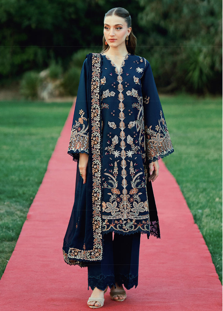 Florent Unstitched Embroidered Lawn 3 Piece Suit FL26ULE FEF-1B - Eid Collection