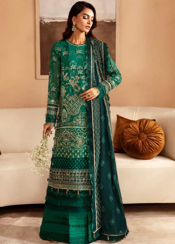 Xenia Formal Luxury Unstitched Embroidered Chiffon Suits 3 Piece XE25FL D-03 Mirai - Formals Collection