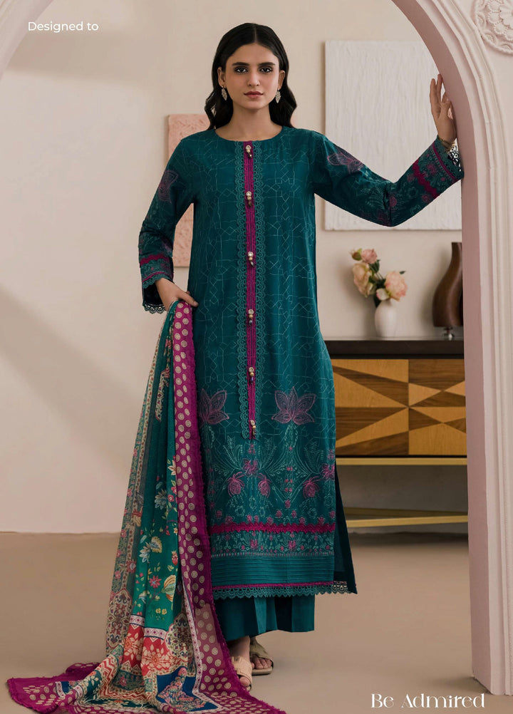 Zellbury Unstitched Printed Lawn 3 Piece Suit ZB26UC WUS26E30573 - Casual Collection