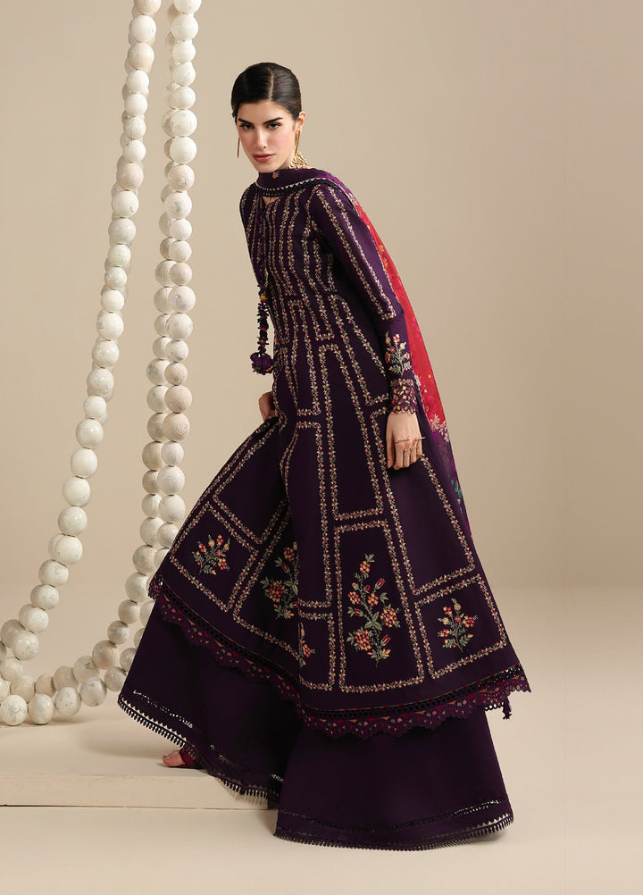 Iris by Jazmin Unstitched Embroidered Lawn 3 Piece Suit JZ26ULI IL26-D06 - Eid Collection