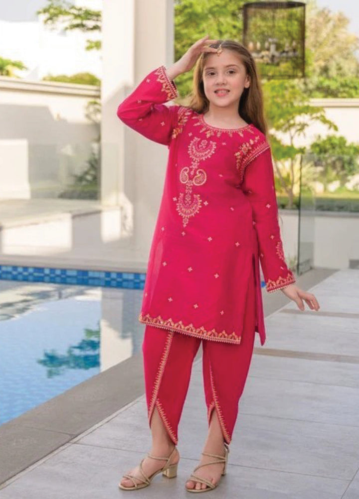 Fresh Birds Kids RTW Embroidered Lawn 2 Piece Suit Hania-FB-04 - Casual Collection