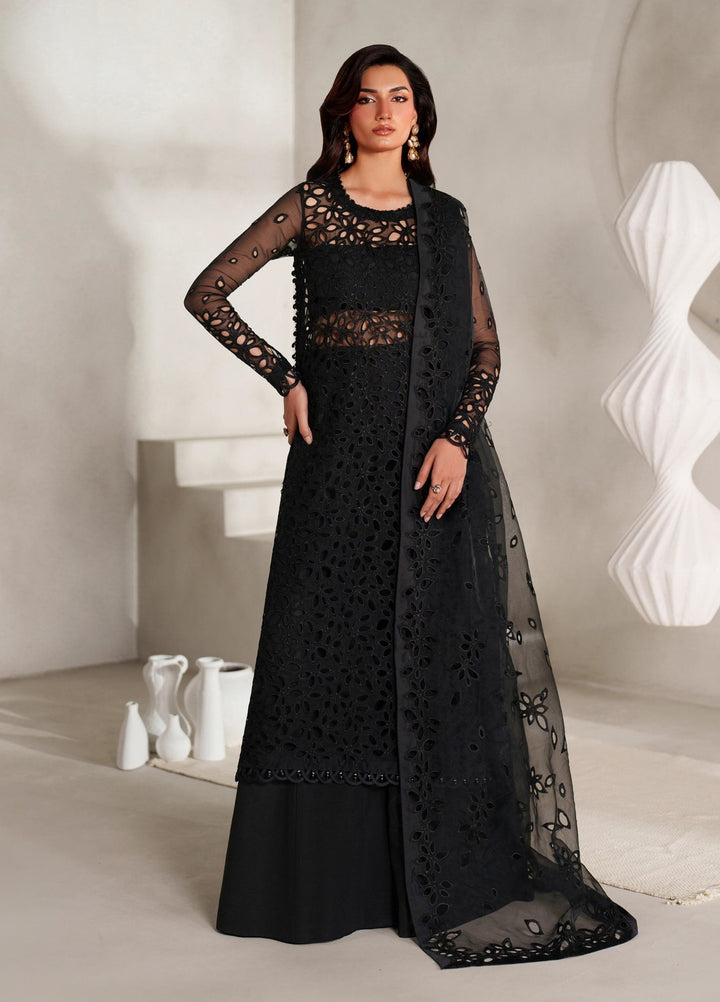 Muse Thread by Zarif Unstitched Organza Embroidered Suits 3 Piece ZRF25MT 04 MAELIN - Festive Collection