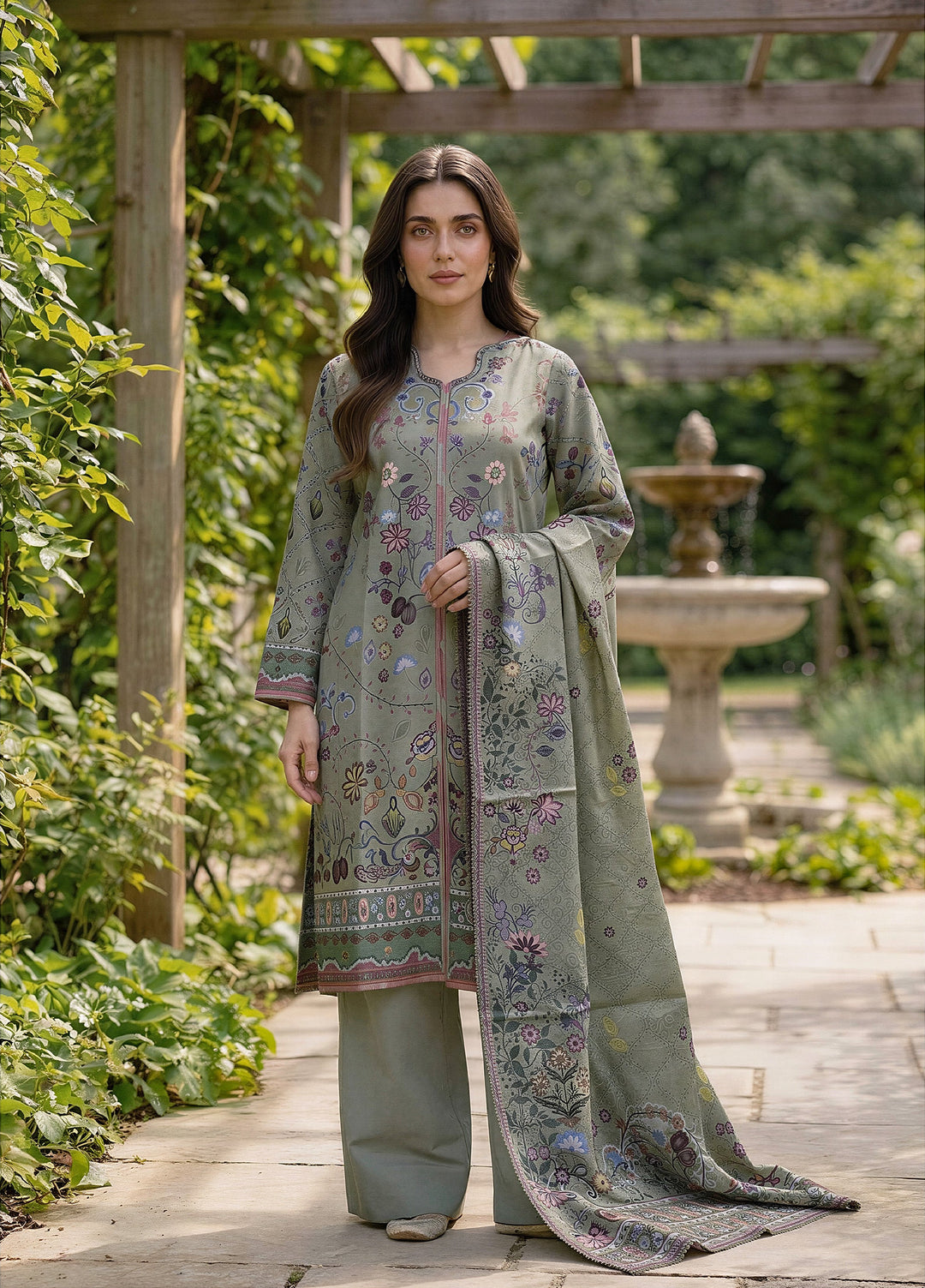 Zync by Florent Unstitched Printed Lawn 3 Piece Suit FL26UZPL FZ-11 - Summer Collection