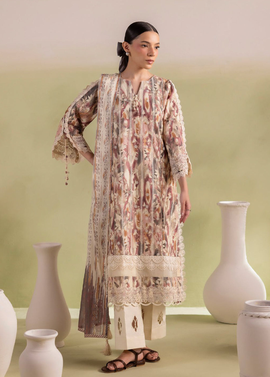 Bagheecha by Gul Ahmed Unstitched Embroidered Lawn 3 Piece Suit GA26ULB CL62419 - Casual Collection