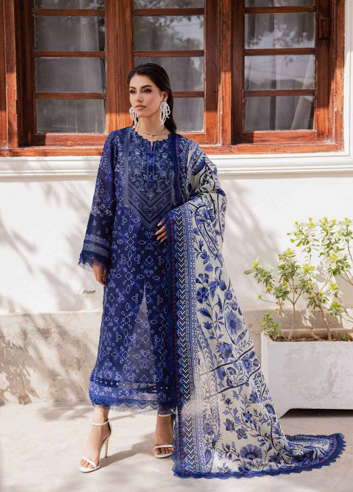 Rania by Nureh Unstitched Printed Lawn 3 Piece Suit NU26ULR NR-03 - Casual Collection