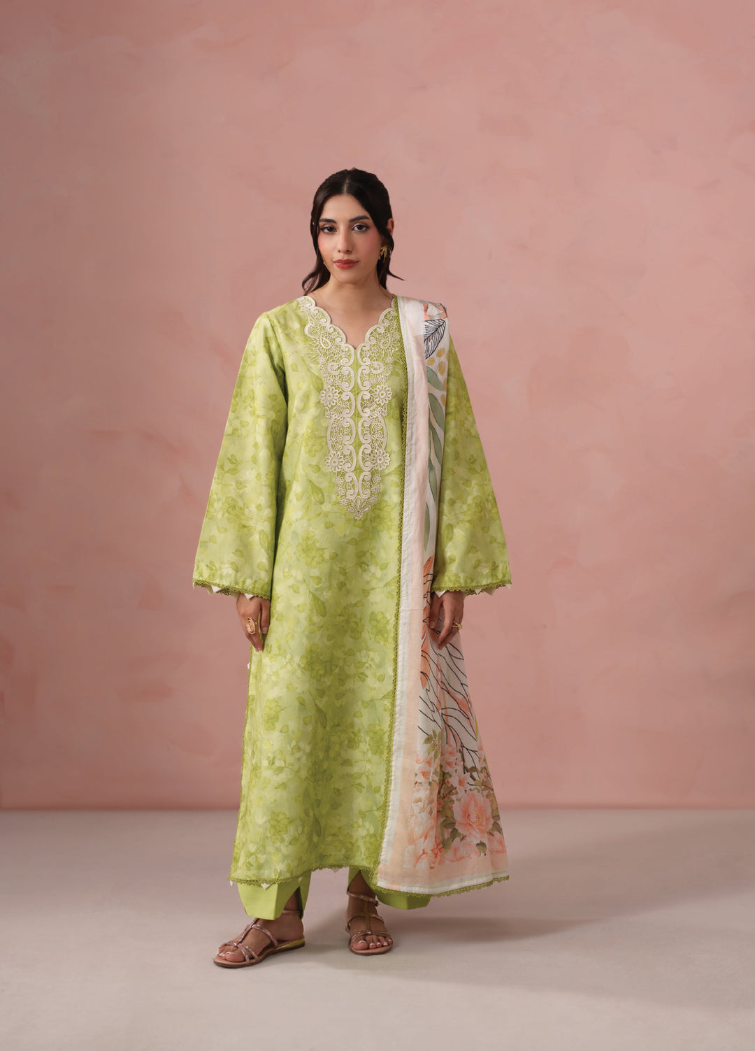 Summer Diary by Neeshay Unstitched Printed Lawn 3 Piece Suit NSH26SD Verdant Whisper - Casual Collection