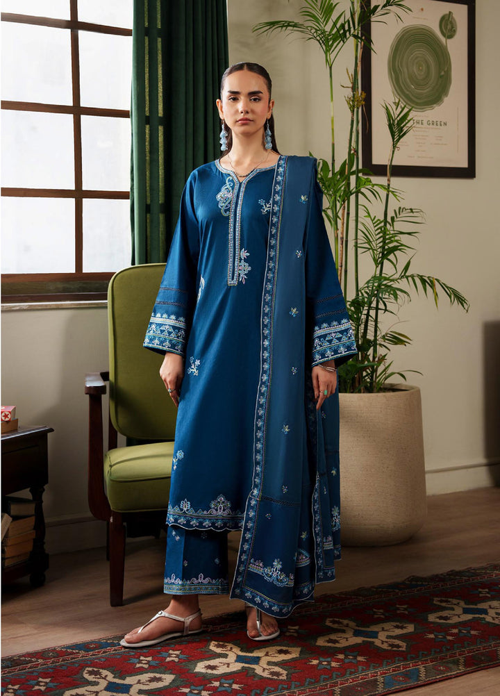 RajBari Women RTW Embroidered Lawn 3 Piece Suit RB26PLE Zareen 02 - Eid Collection