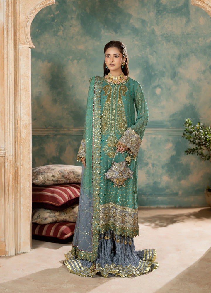 Sara Jahan Women RTW Embroidered Chiffon 3 Piece Suit SJ26RF SJ-1022 - Festive Collection