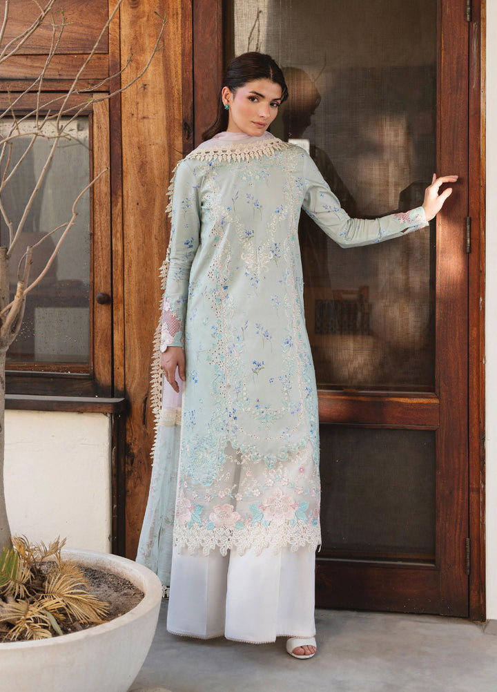 Whisper by Ayzel Unstitched Embroidered Lawn 3 Piece Suit AAF26ULW Glint ZWU-0133-3PO - Eid Collection