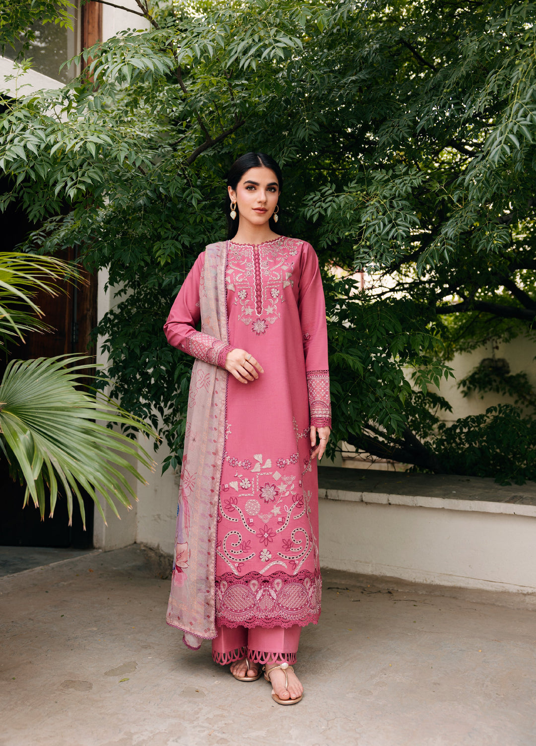 Zync by Florent Unstitched Embroidered Lawn 3 Piece Suit FL26ULZ FZ-5B - Lawn Collection