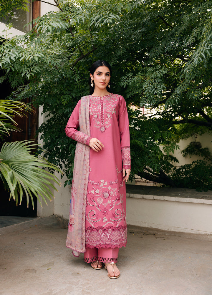 Zync by Florent Unstitched Embroidered Lawn 3 Piece Suit FL26ULZ FZ-5B - Lawn Collection