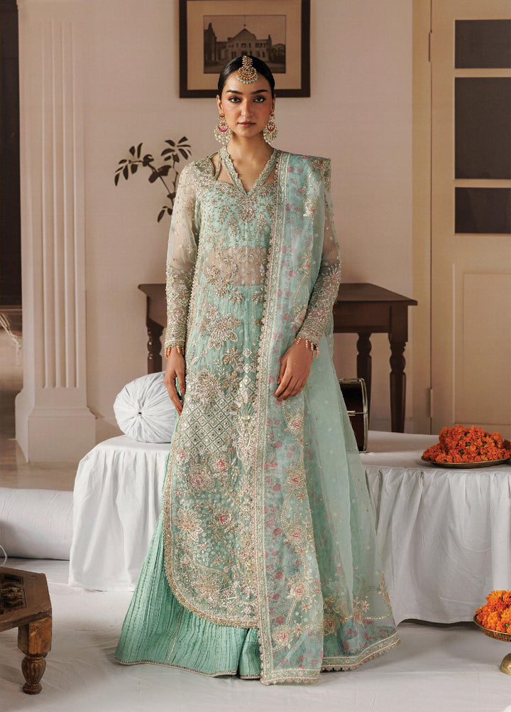 Shehnai by Afrozeh Unstitched Hand work Organza 3 Piece Suit AF26USW Dastoor AFR-0158 - Wedding Collection