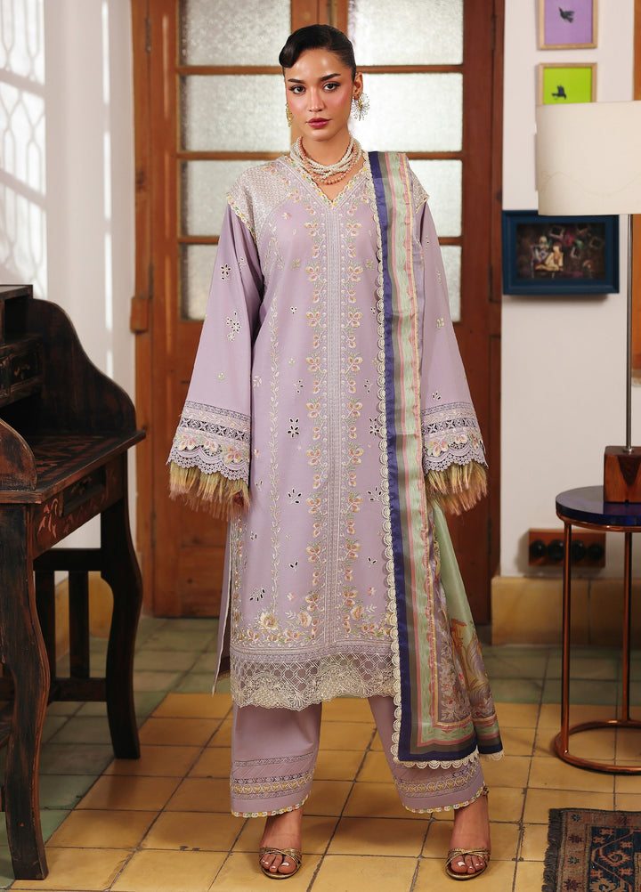 Lumina by Bin Ilyas Unstitched Embroidered Lawn 3 Piece Suit BI26UL L7 5A - Summer Collection