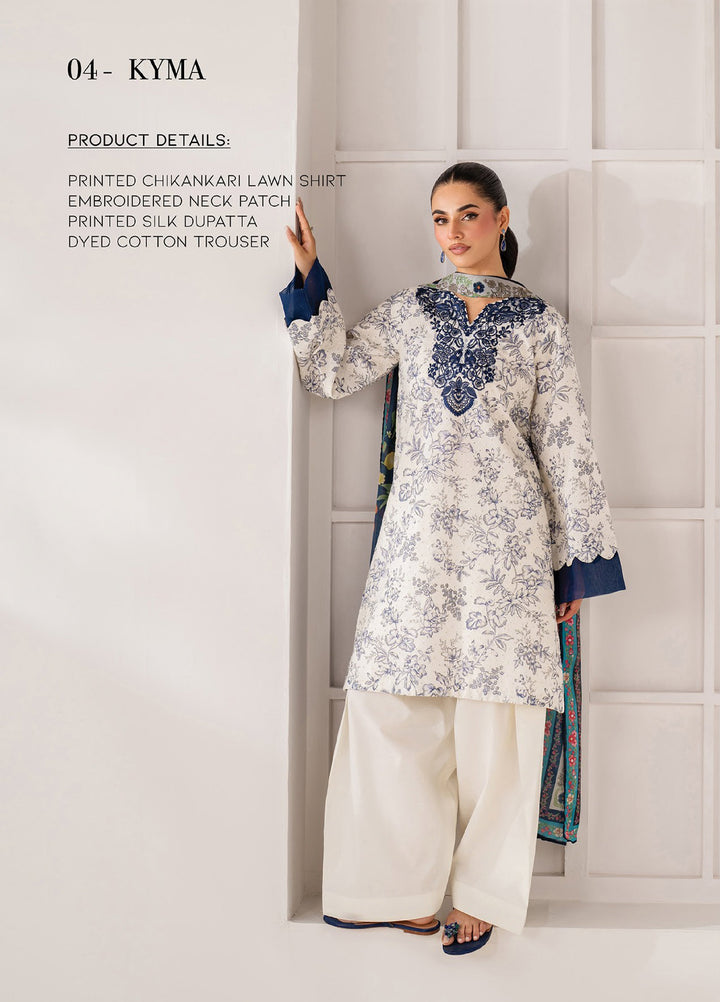Namah by Xenia Formals Unstitched Embroidered Lawn 3 Piece Suit XF26ULN Kyma 04 - Festive Collection