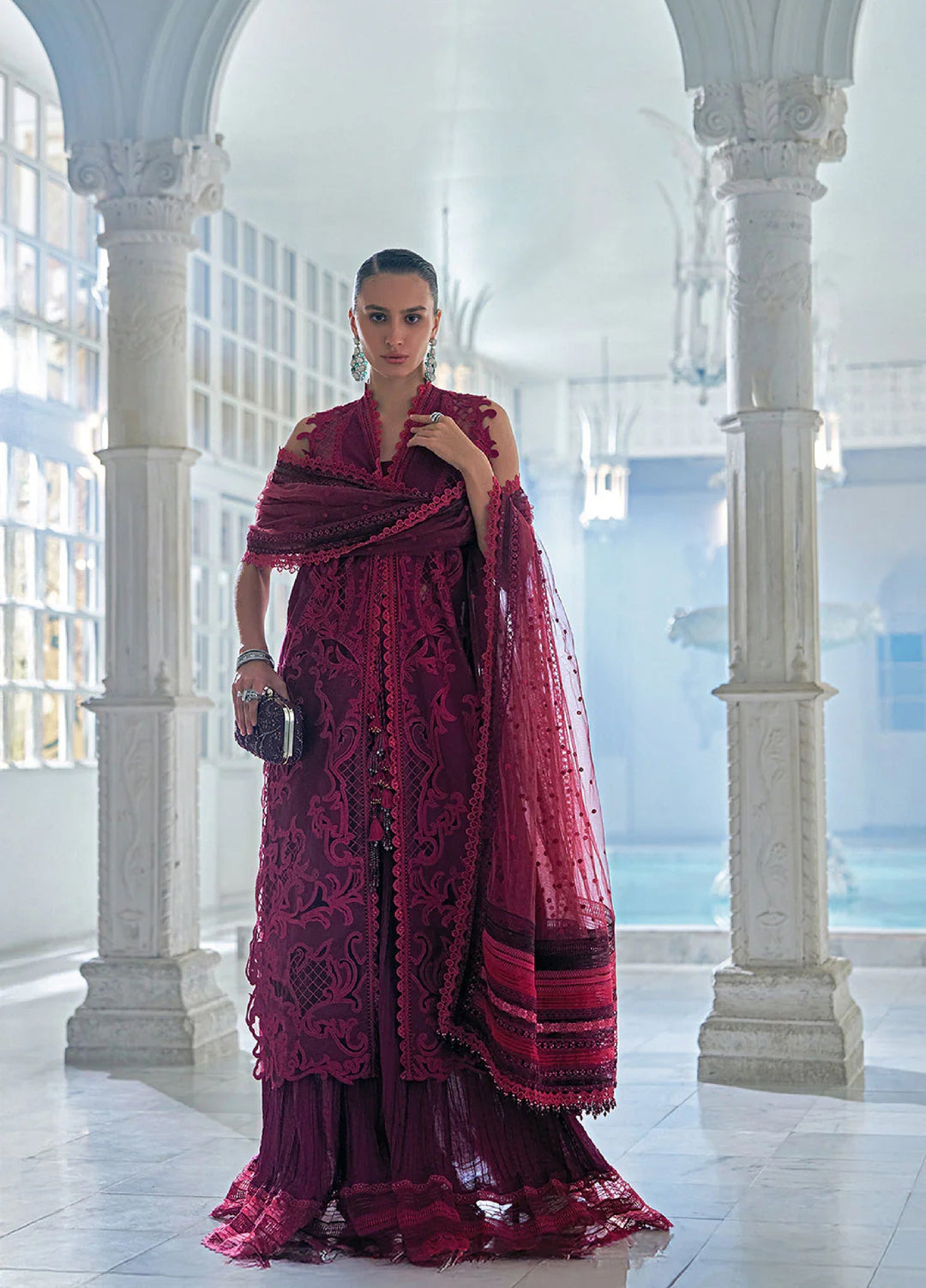 Sobia Nazir Unstitched Embroidered Luxury Lawn 3 Piece Suit SN26ULE D-05 A - Eid Collection