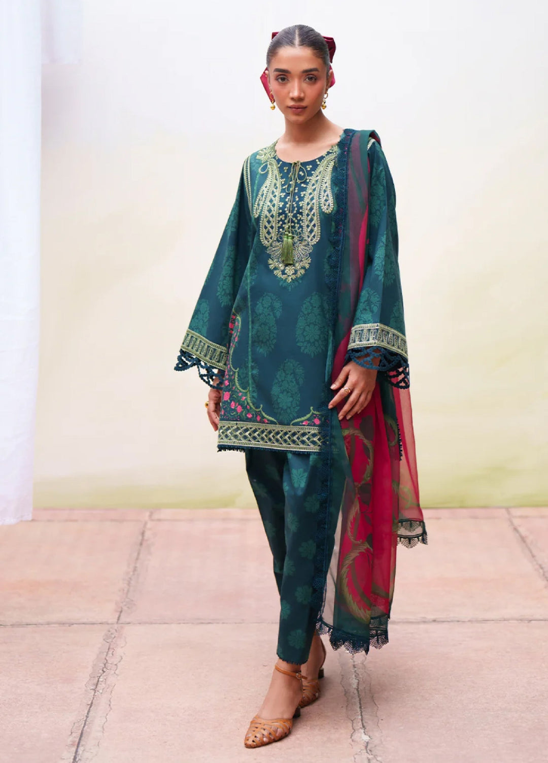 Laanem by Saira Rizwan Unstitched Embroidered Lawn 3 Piece Suit SR26ULL NAYRA-B - Summer Collection