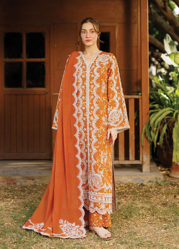 Summer Together by Afrozeh Unstitched Embroidered Lawn 3 Piece Suit AF26UST D-8 ELYORA - Festive Collection
