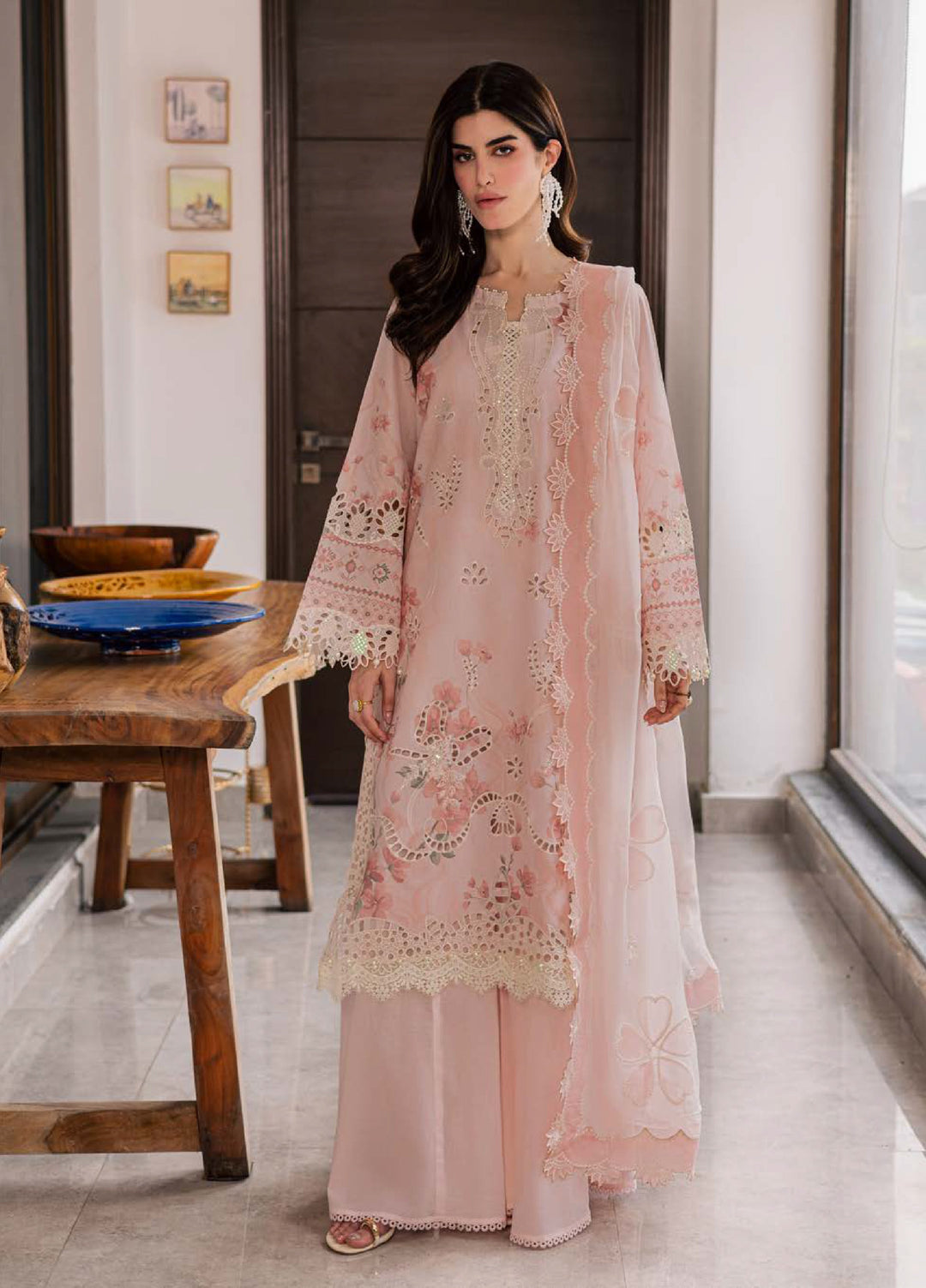 Lily May by Nureh Unstitched Embroidered Lawn 4 Piece Suit NU26ULL NE-261 - Eid Collection