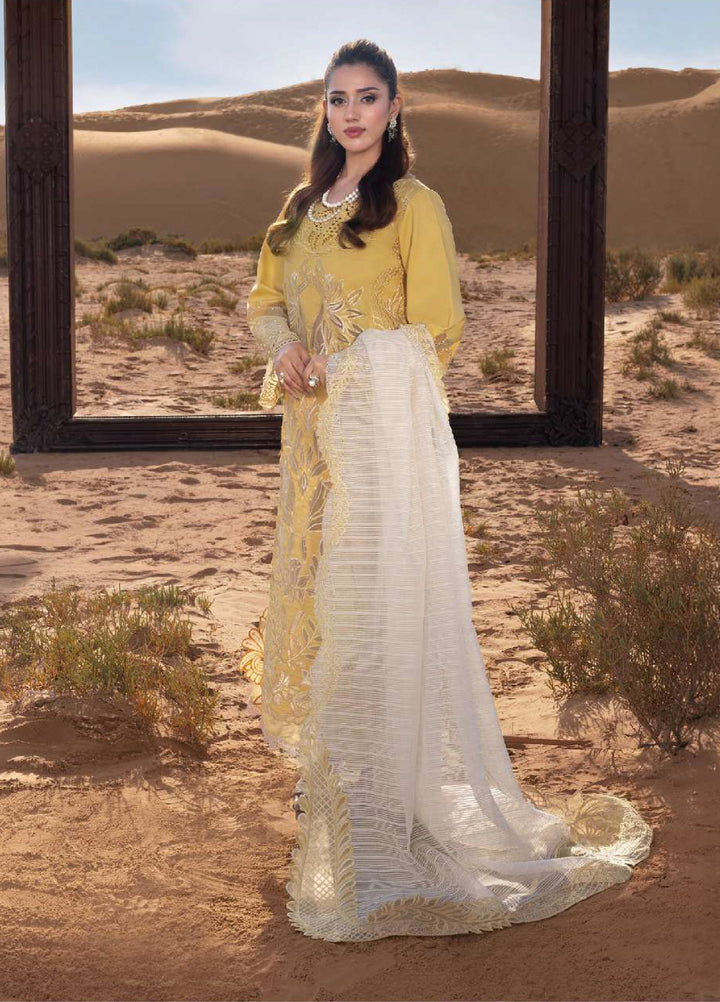 Rang Rasiya Premium Unstitched Embroidered Lawn 3 Piece Suit RR26UP D-6 Hoorain - Festive Collection