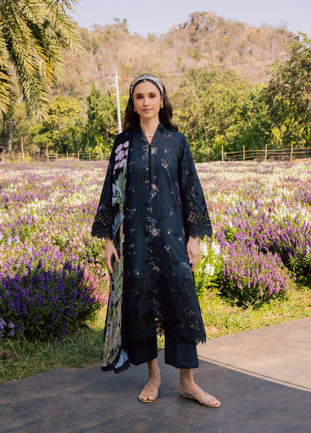 Shezlin by Aabyaan Unstitched Embroidered Chikankari 3 Piece Suit ABY26UCS LIYANA - Eid Collection