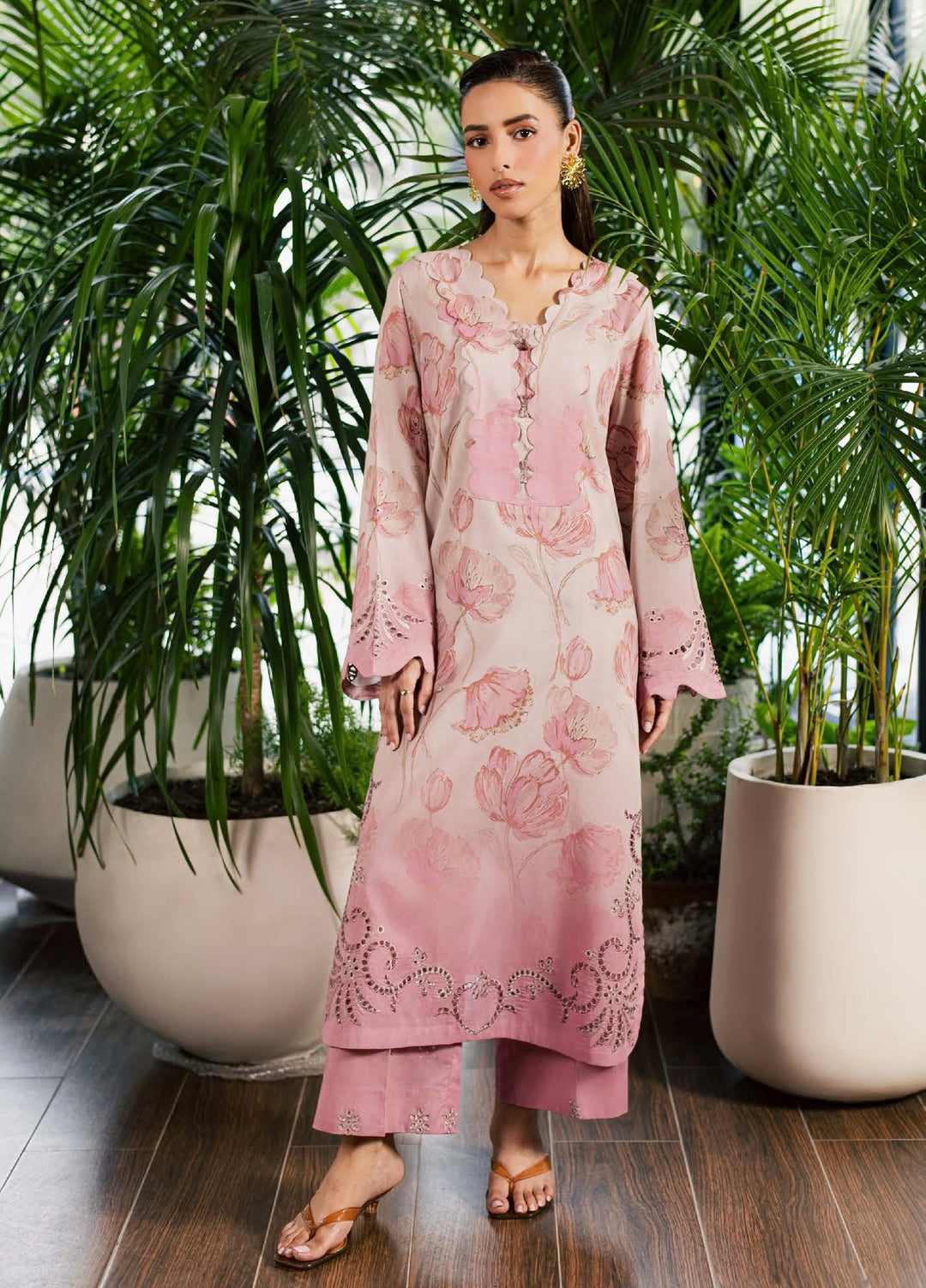 Ballerina by Nureh Unstitched Printed Chikankari Lawn 2 Piece Suit NU26UBCL NU2-215 - Casual Collection