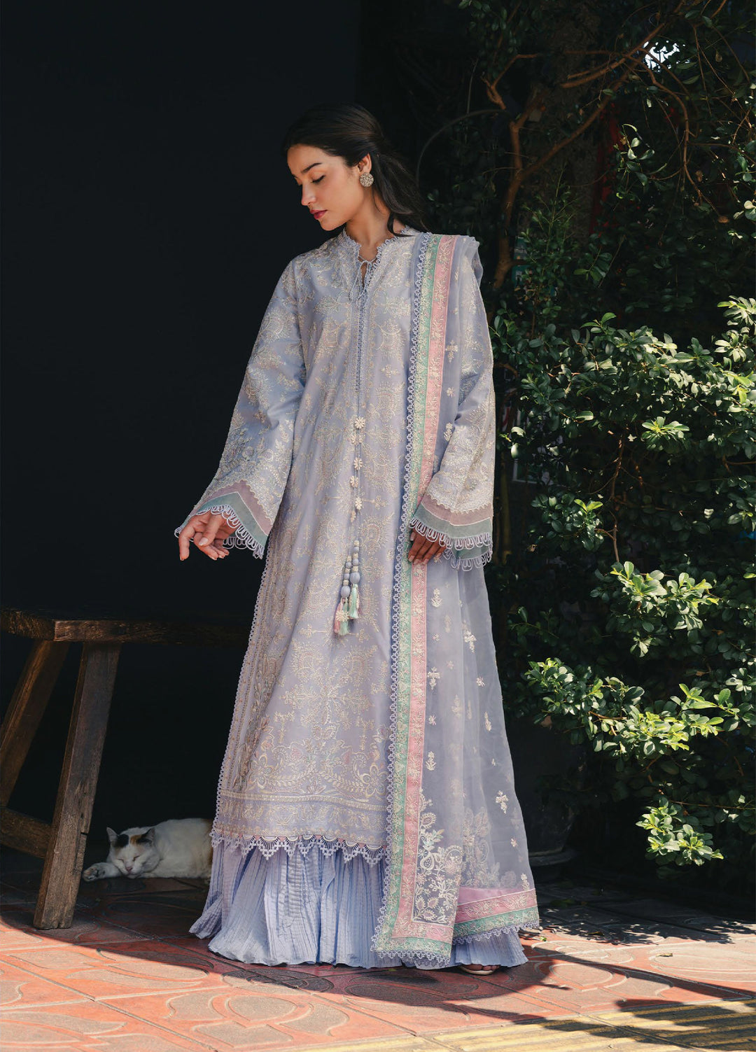 Mulaqat by Afrozeh Unstitched Embroidered Lawn 3 Piece Suit AF26UML SAYA FWU-0053 - Festive Collection