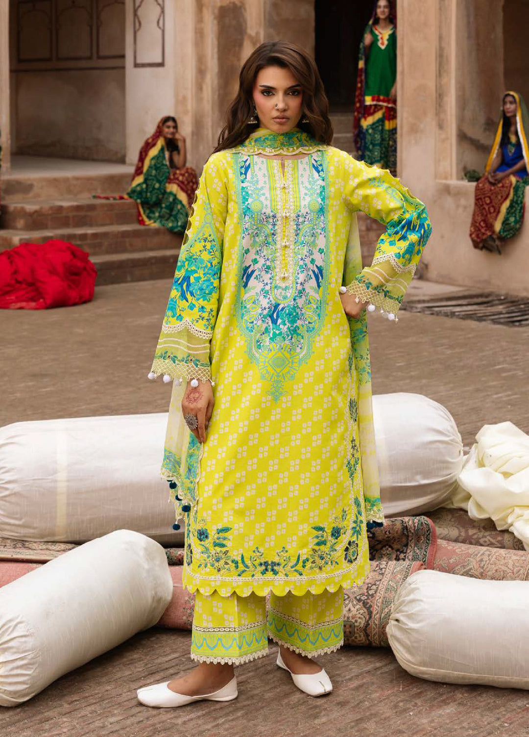 Combination by Charizma Unstitched Embroidered Lawn 3 Piece Suit CHR26UCL CC6-25 - Festive Collection