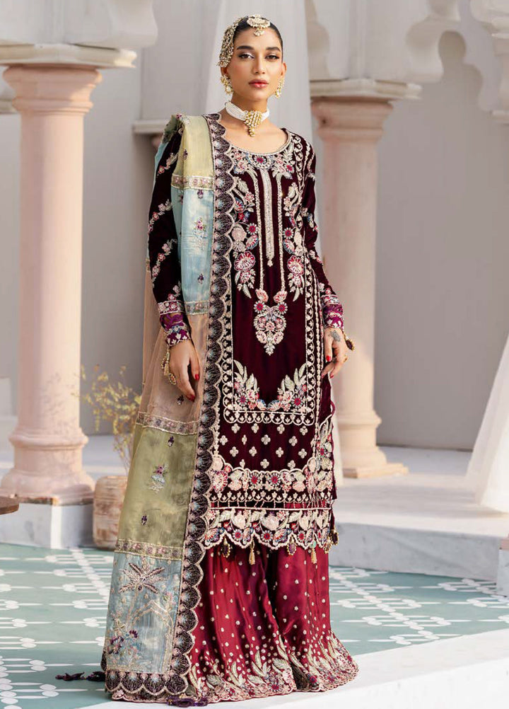 Andaz E Makhmal by Zebtan Unstitched Velvet ZB25 ZAM-04 - Festive Collection