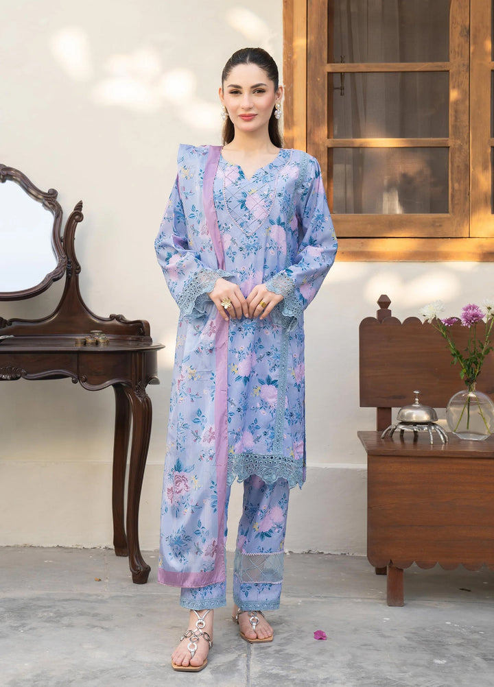Mah e Noor Intermix by Panache 3 Piece Raw silk Aeris - Winter Collection
