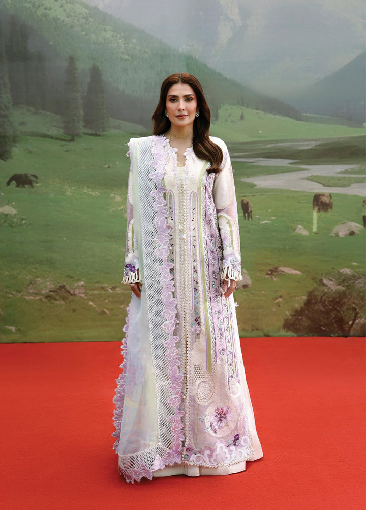 A-Lawn by Afrozeh Unstitched Embroidered Lawn 3 Piece Suit AF26UAL Miren FWU-0066-3PO - Eid Collection