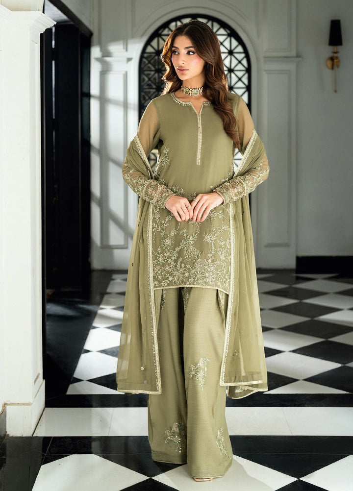 Maison d'or by Sahane Unstitched Embroidered Chiffon 3 Piece Suit CT-27003 CHELYE - Festive Collection