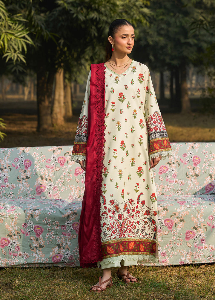 Raha Summer Prints by RajBari Unstitched Printed Lawn 3 Piece Suit RB26URS D-05 - Summer Collection