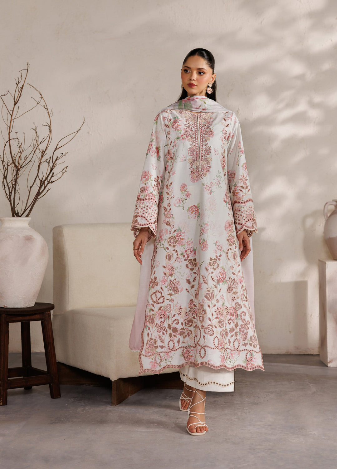 Iznik Unstitched Embroidered Lawn 3 Piece Suit IZ26ULF IBE-04 - Festive Collection