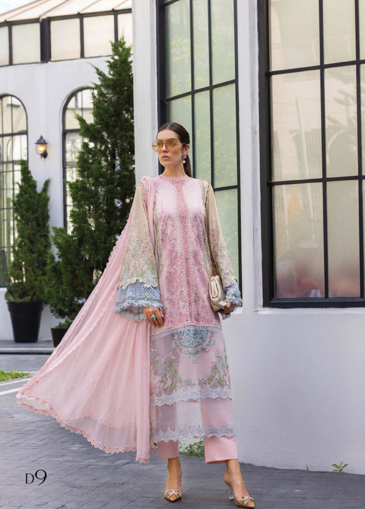 Maria B Unstitched Embroidered Lawn 3 Piece Suit MB26ULE D9 - Eid Collection