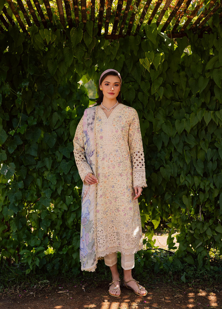 Shezlin by Aabyaan Unstitched Embroidered Chikankari 3 Piece Suit ABY26UCS MEHERZAAD - Eid Collection