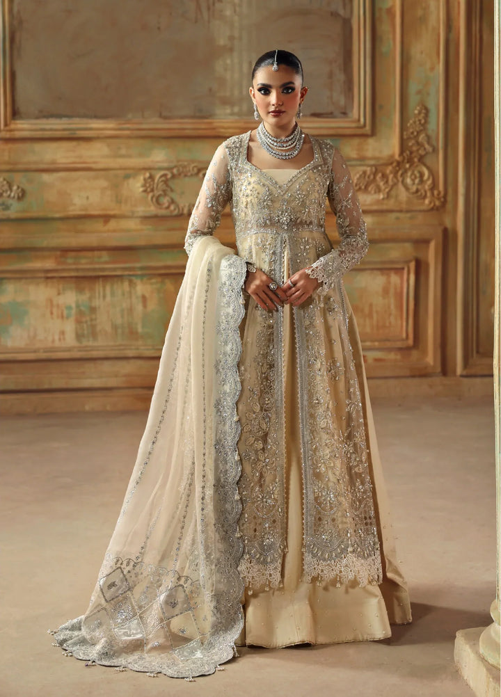 Zyra Unstitched Embroidered Organza 3 Piece Suit ZY26UW D-3 Muse - Wedding Collection