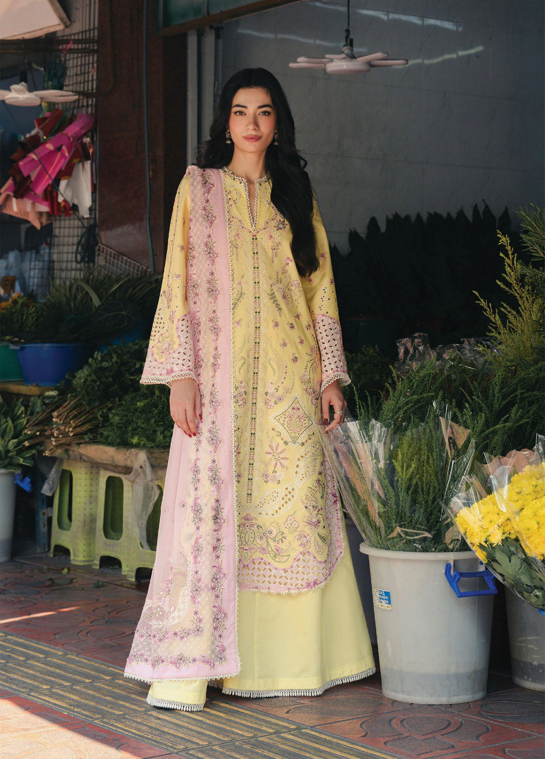 Mulaqat by Afrozeh Unstitched Embroidered Lawn 3 Piece Suit AF26UML LAMHA FWU-0060 - Festive Collection