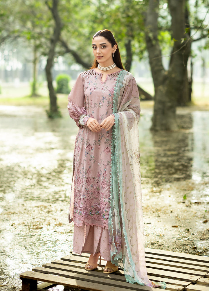 Elaf Premium Chikankari Unstitched Printed Lawn 3 Piece Suit EL26UPC ERC-8A SAHAA - Summer Collection