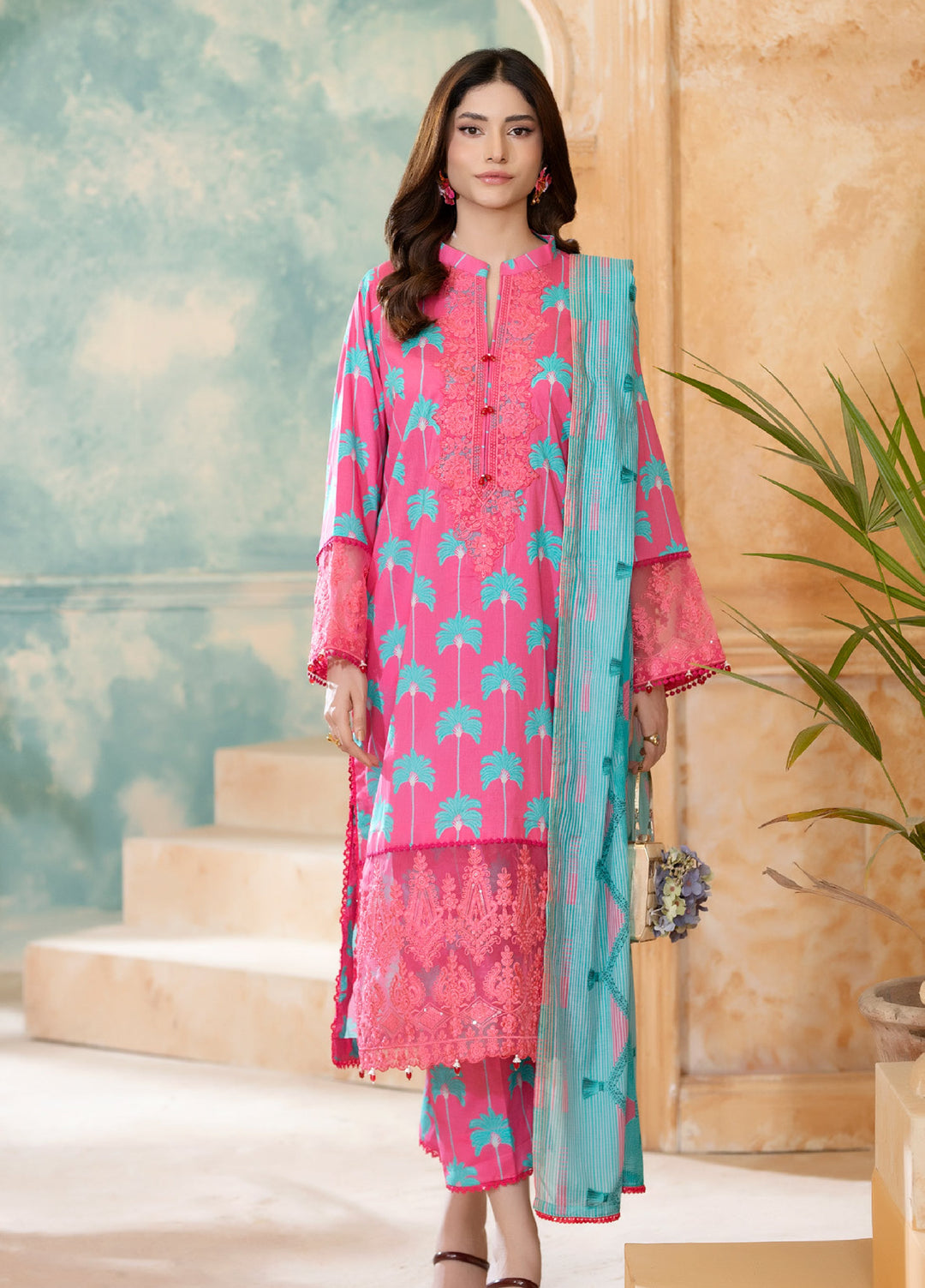 Salina by Regalia Textiles Unstitched Embroidered Lawn 3 Piece Suit RG26USVII D-5 - Summer Collection