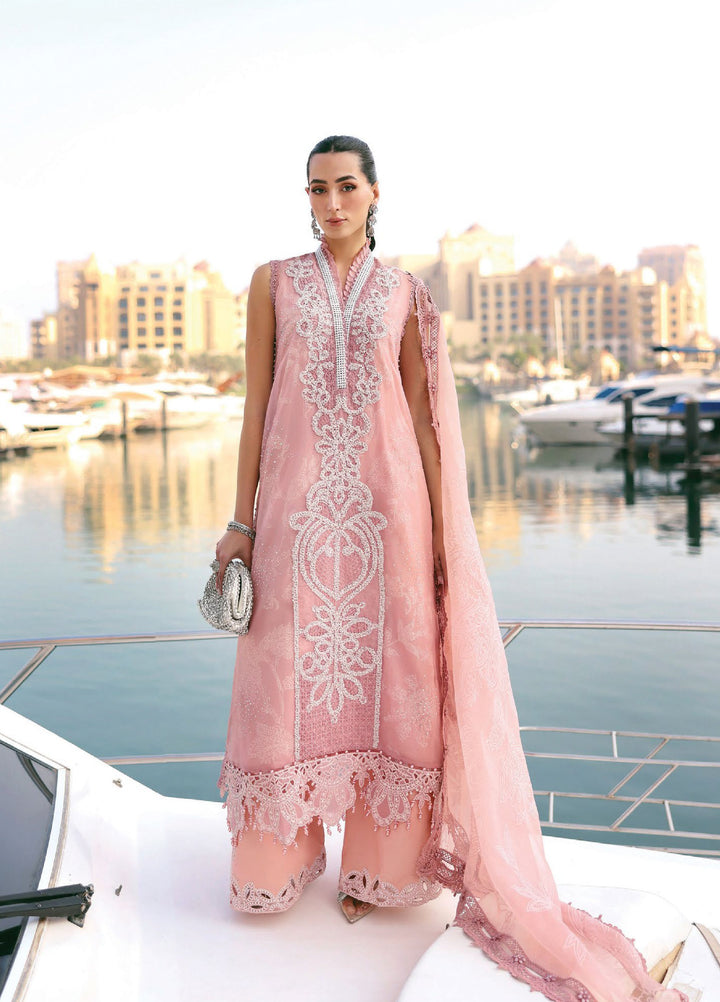 Maria B Unstitched Embroidered Luxury Lawn 3 Piece Suit MB26UEL 4B - Eid Collection