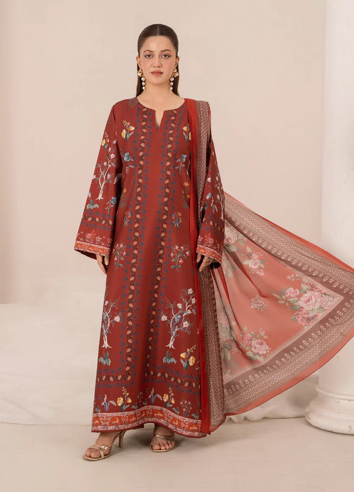 Crimson Hawk by Chandan Nagri Women Pret Printed Crepe 3 Piece Suit ZYRA - Casual Collection