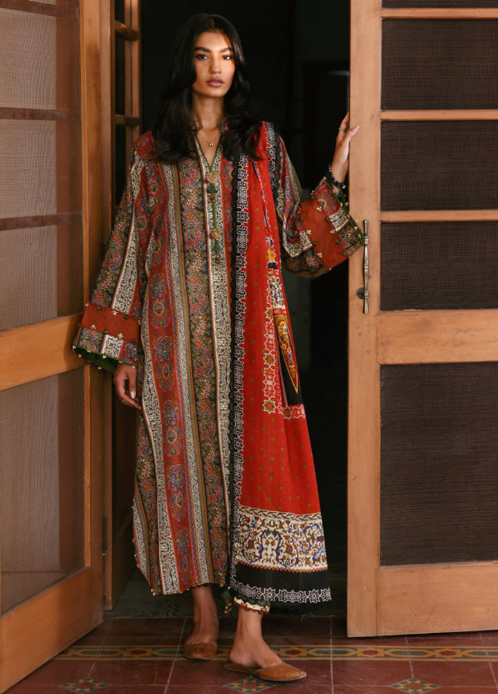 Amaya by Zaha Unstitched Printed Lawn 3 Piece Suit ZK26UAL Raya APL26-01 - Casual Collection