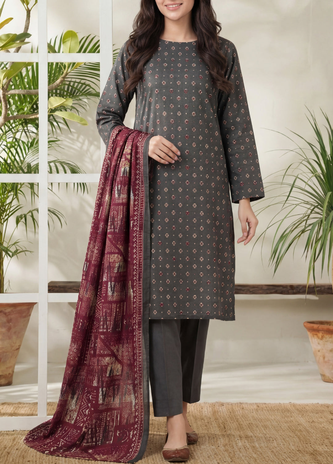 Daman by VS Textiles Unstitched Printed Lawn 3 Piece Suit VS26UDL D-04 886 - Casual Collection